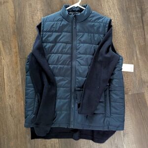 Men's Navy Quilted Vest